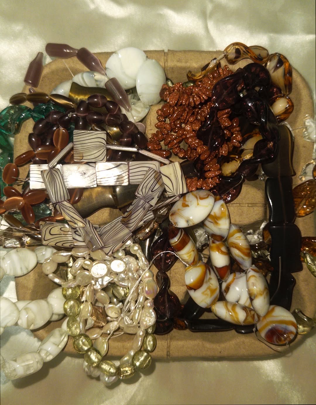 Bead collection — loose beads and materials